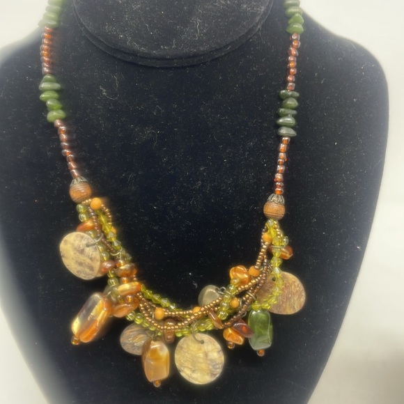 COOKIE LEE Matching Red Necklace and Bracelet and 1 Various Beaded Necklace - Picture 6 of 8